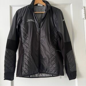 Icebreaker Merino Helix Insulated Winter Jacket Black Full Zip Women's M